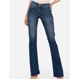 Express Women's Boot Cut Jeans - Dark Blue